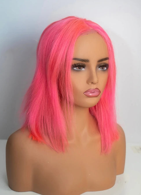 Classic Straight Bob Wig (10–14”) – Multiple Colors